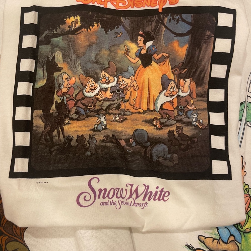 Disney Vintage Snow White and the Seven Dwarves Film Strip Shirt